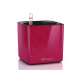 LECHUZA Cube glossy kiss trblietavá čerešňová červená LECHUZA Cube glossy kiss trblietavá čerešňová červená